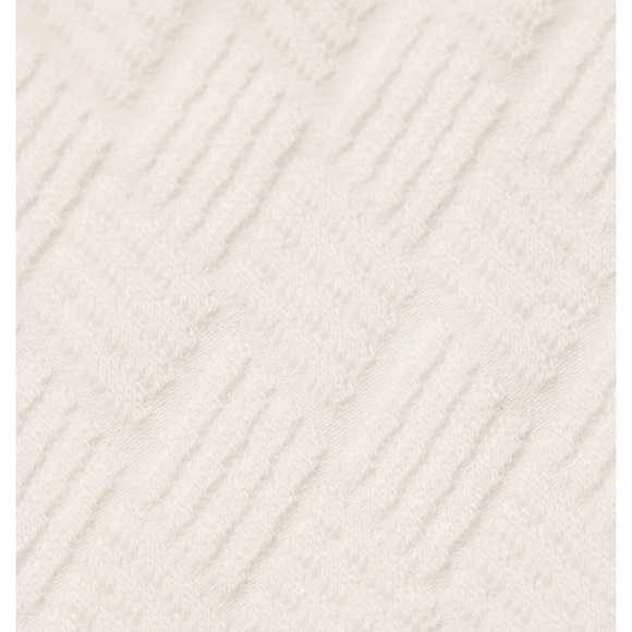 NWT Alo White Textured Crop Top and Mini Skirt Set Doubles Only Fold Over - Picture 3 of 7